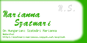 marianna szatmari business card