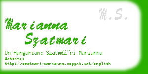 marianna szatmari business card